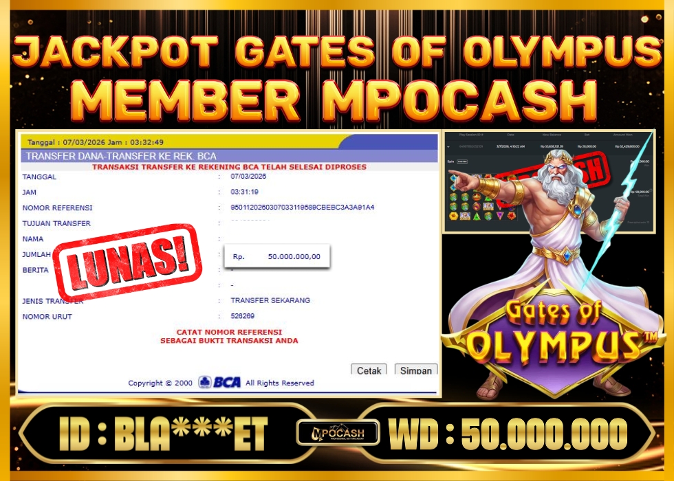 MPOCASH JACKPOT GATES OF OLYMPUS